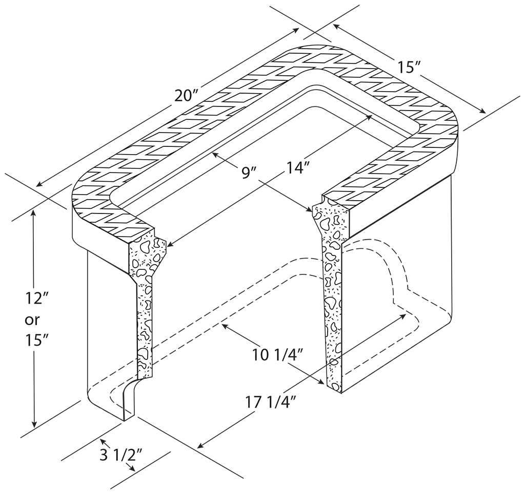 C.H. 5/8" X 3/4 Concrete Meter Boxes